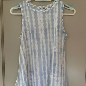 Athleta Pale Blue Print Tank Top